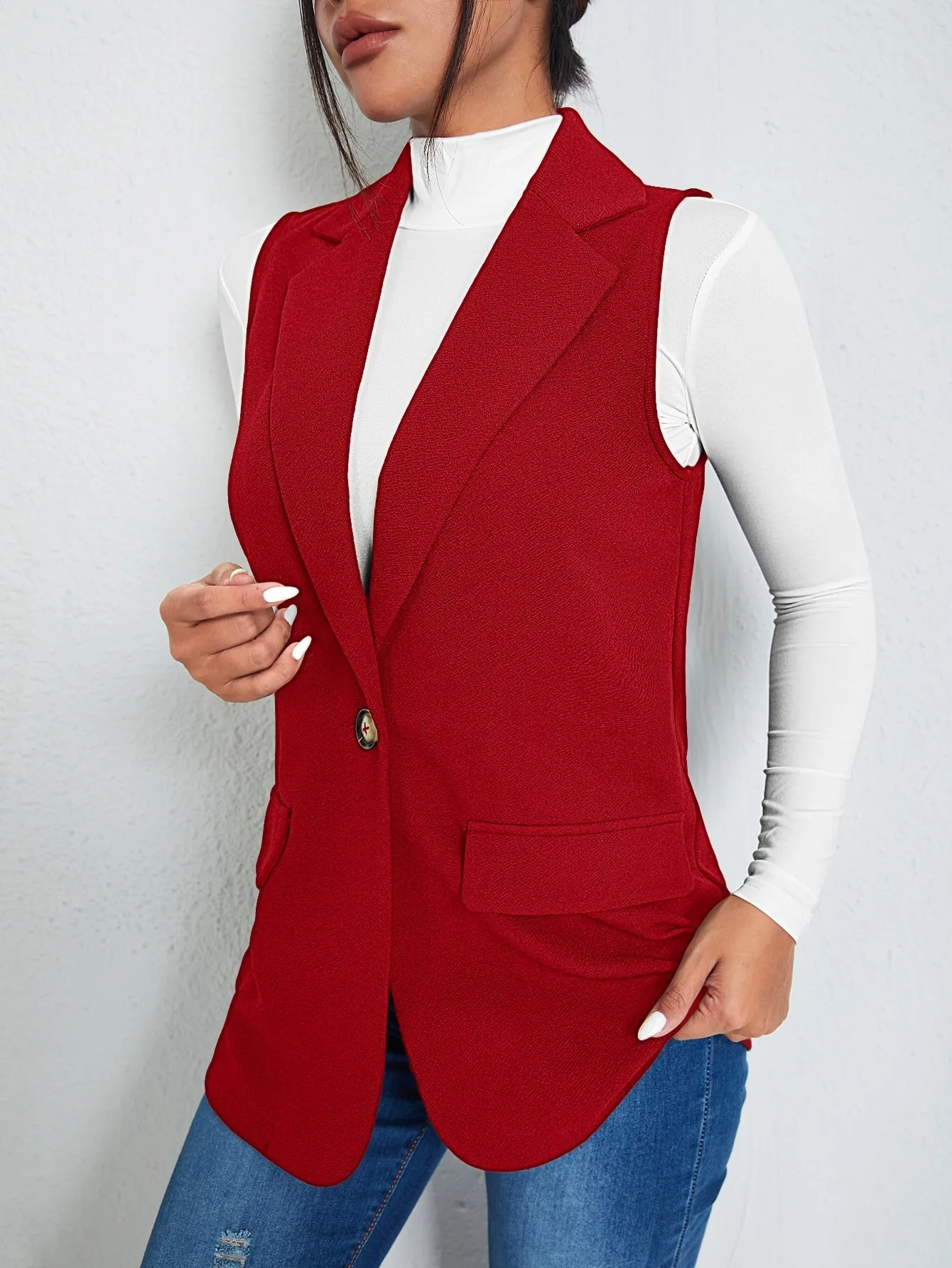 Blazer Chic BizChic para Mujer en Cherry Vibes