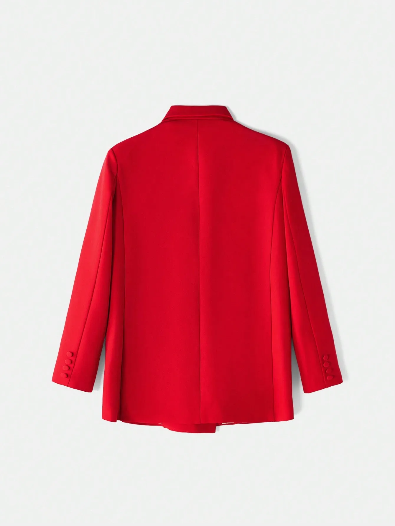 Blazer elegante de mujer roja al estilo de los 90