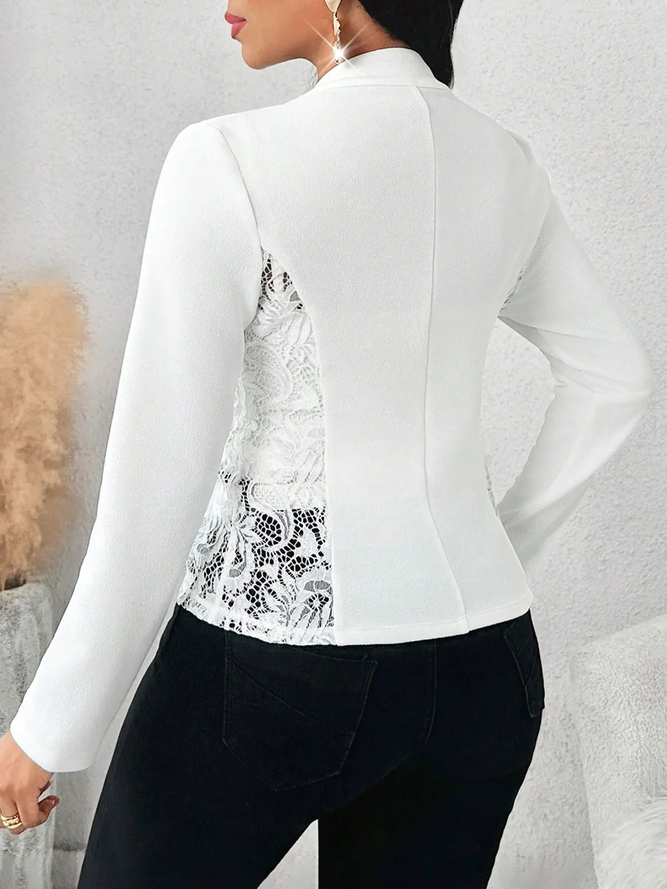 Blazer elegante de otoño con encaje en Cherry Vibes CR