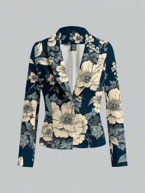 Blazer Floral Pati Paints para Mujer en Cherry Vibes