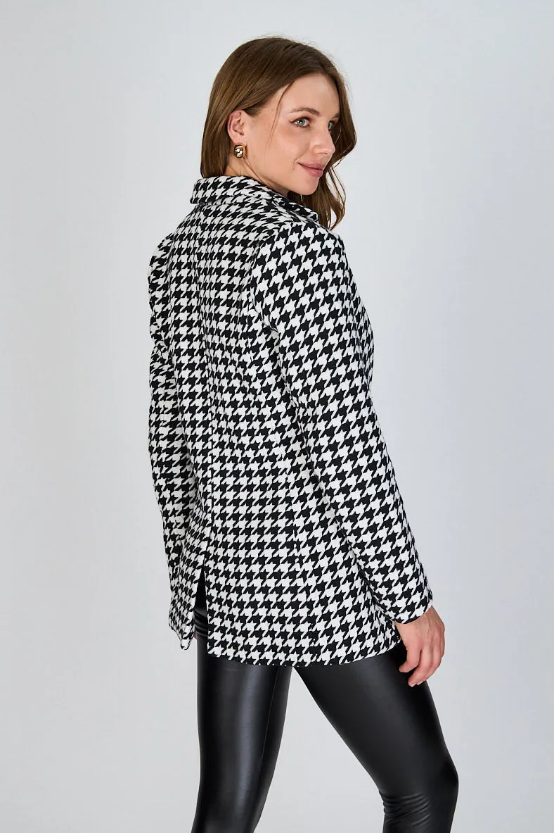 Blazer Pied de Poule Trini Negro Eclipse