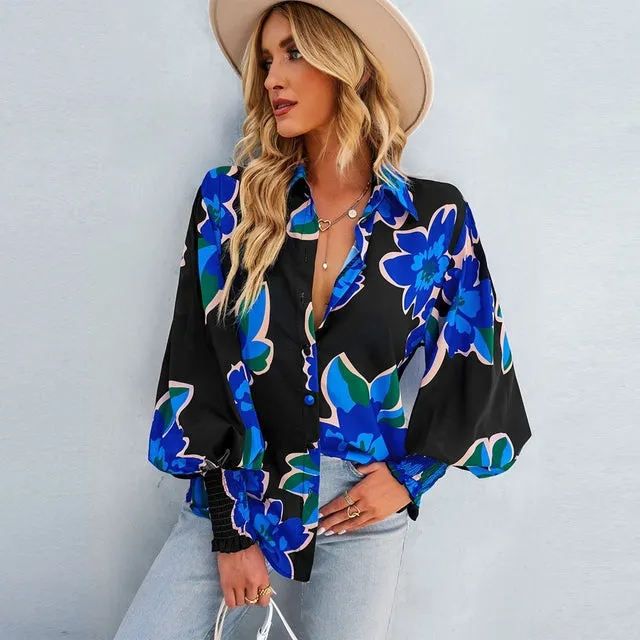 Broderick® | Casual Printed Loose Blouse