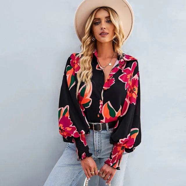 Broderick® | Casual Printed Loose Blouse