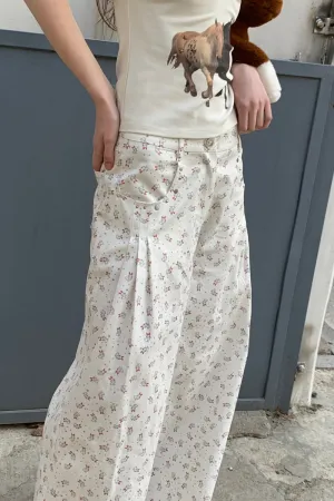 Bunny Doodle Loose Pants