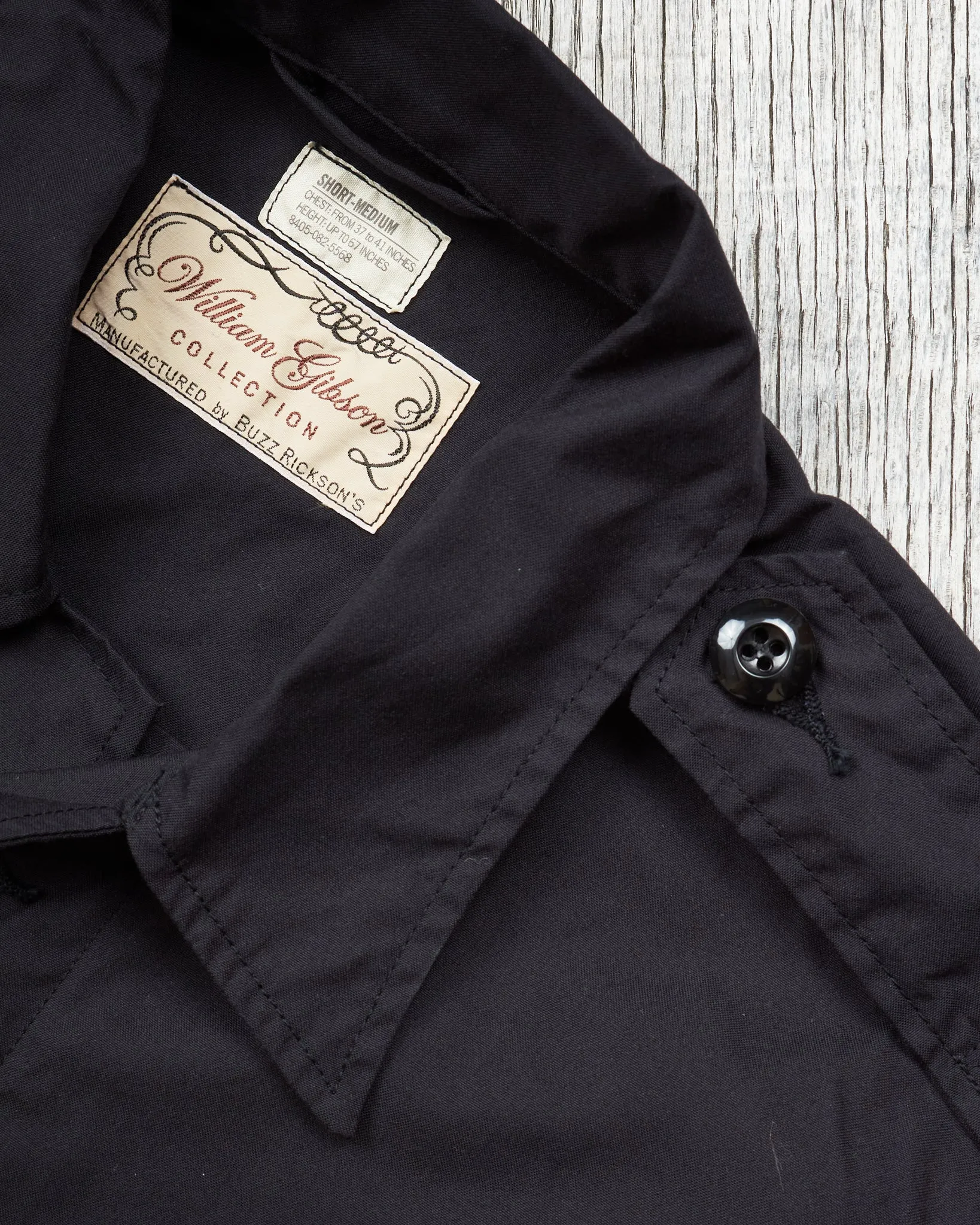 Buzz Rickson's William Gibson US Army Black Tropical Jacket