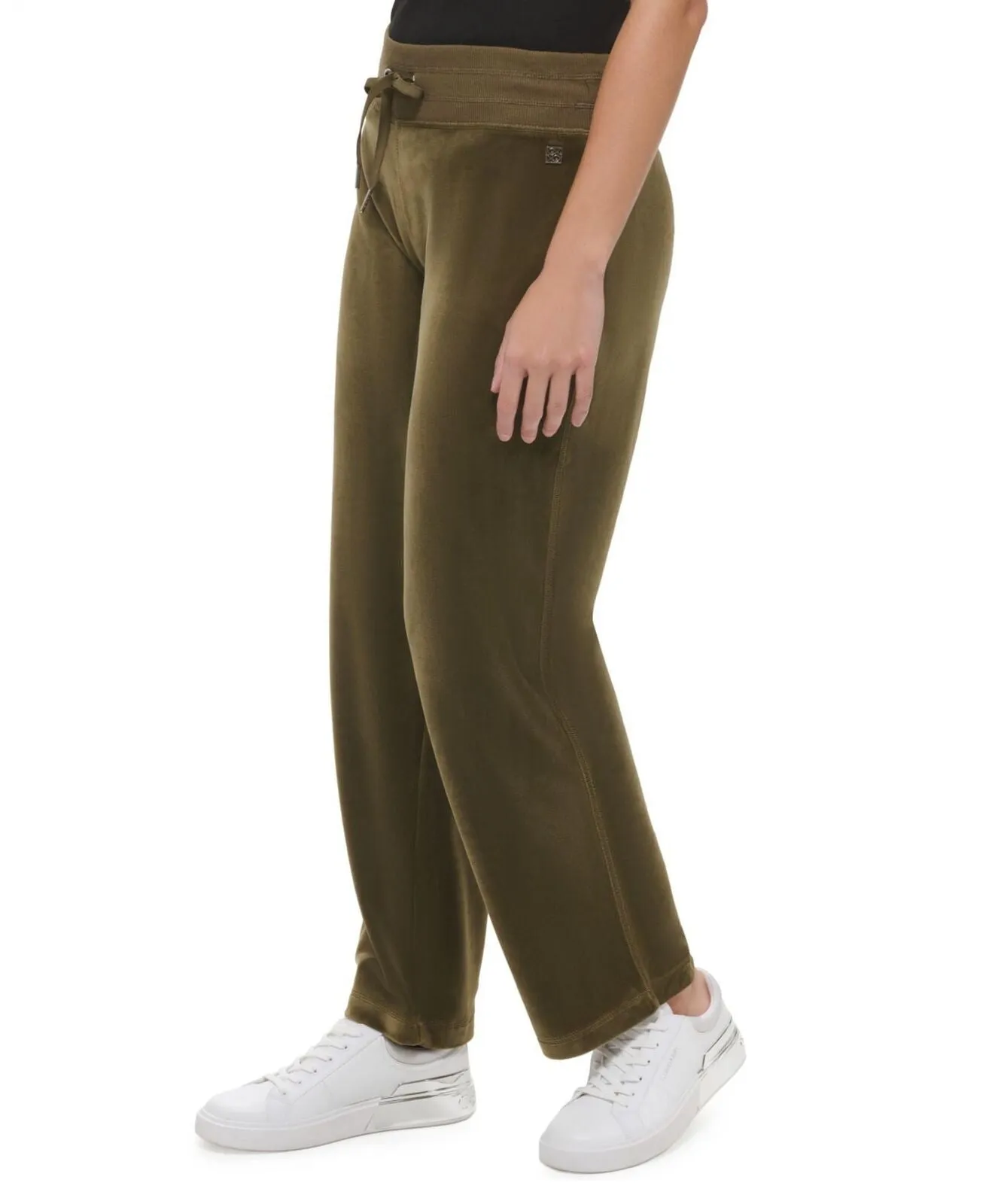 Calvin Klein Women's Wide Leg Velour Pants M2XFK079
