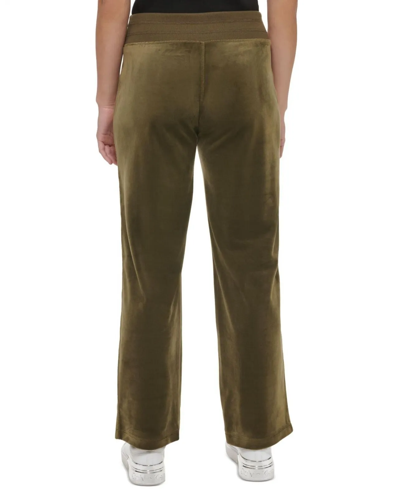 Calvin Klein Women's Wide Leg Velour Pants M2XFK079