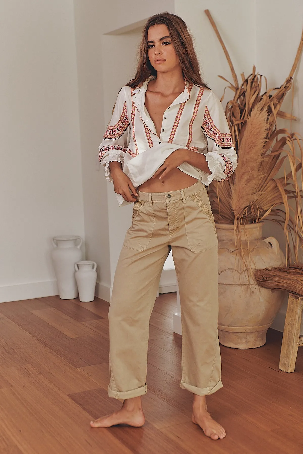 Cara Pants - Hermit Brown