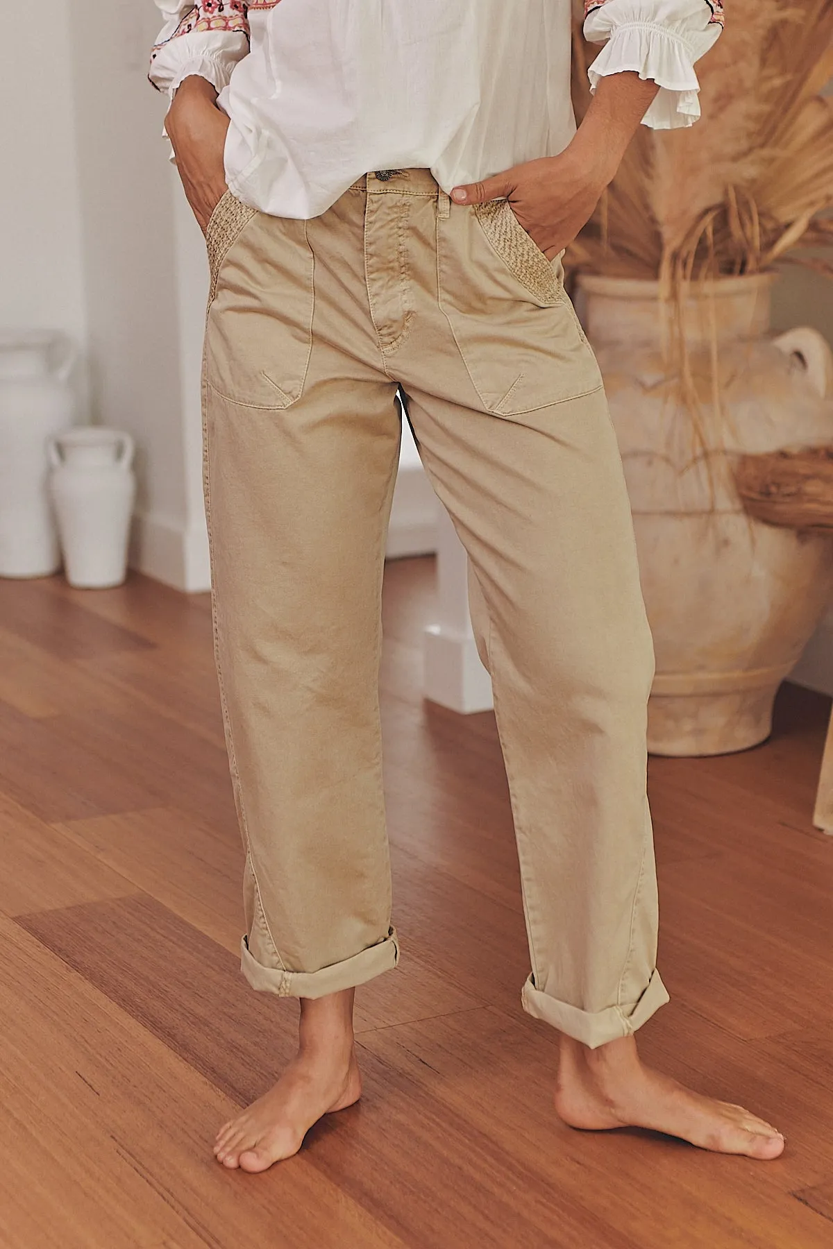 Cara Pants - Hermit Brown