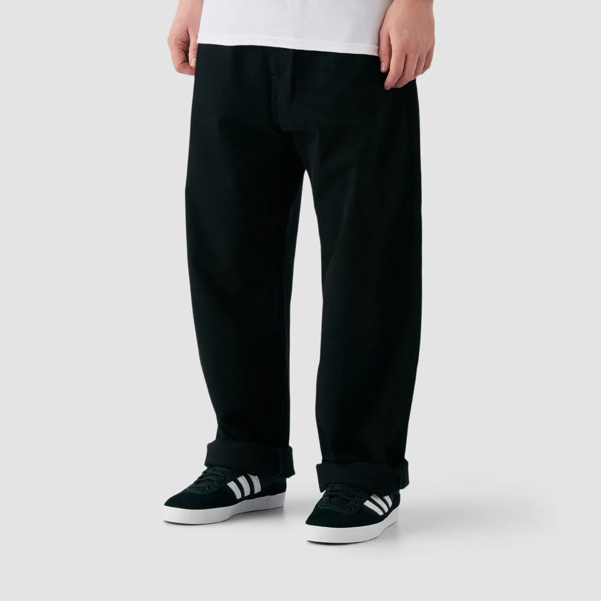 Carhartt WIP Landon Loose Fit Pants Black Rinsed