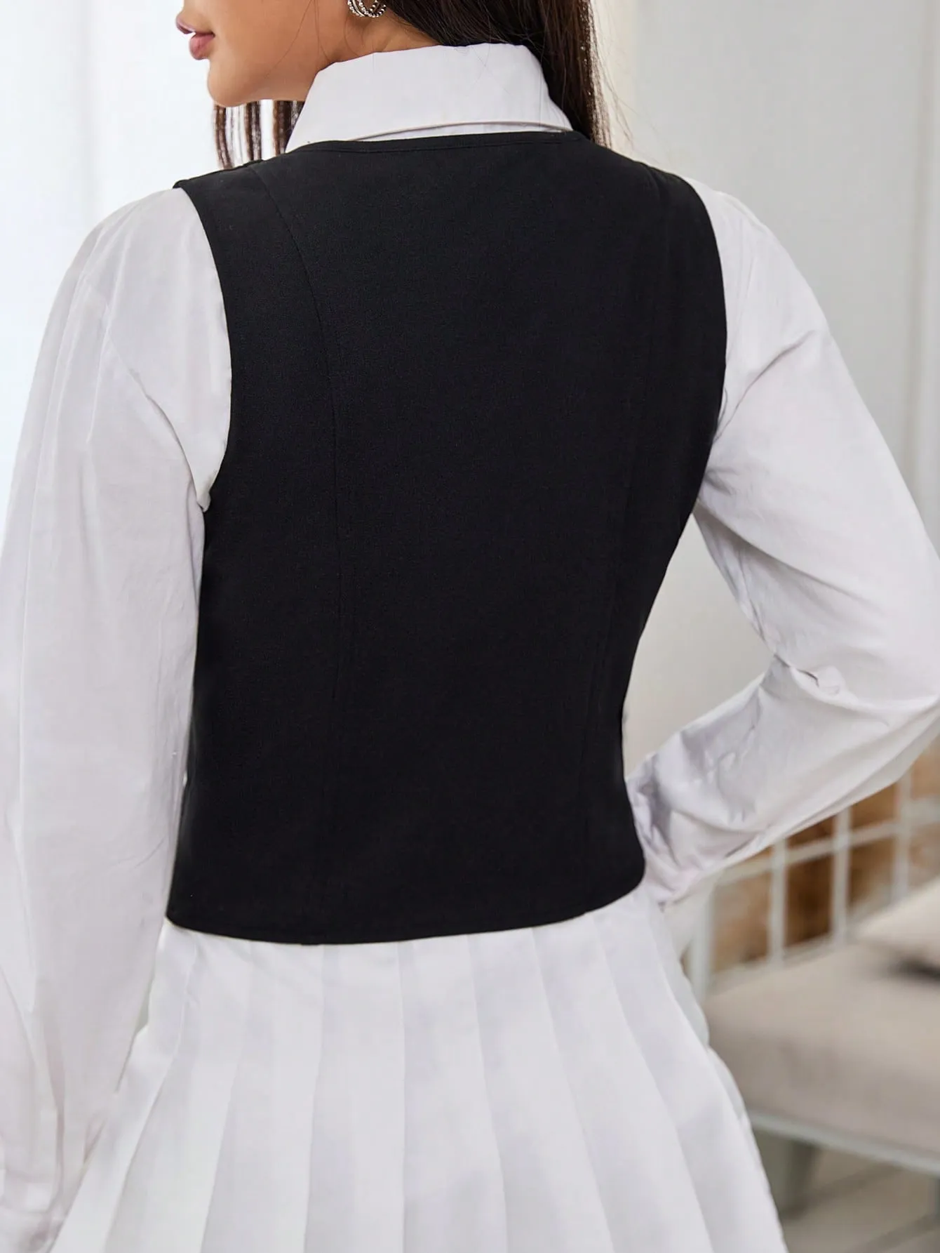 Chaleco unicolor Cherry Vibes: estilo y frescura en