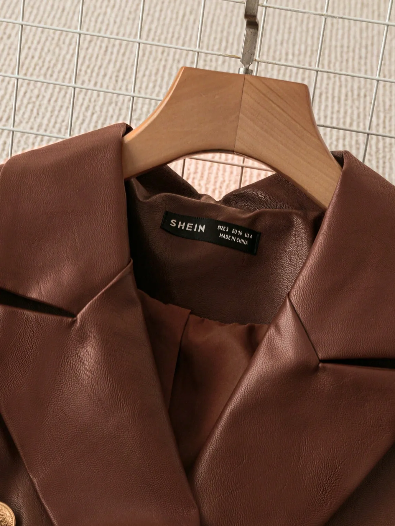 Chaqueta Casual de PU para Mujer - Cherry Vibes