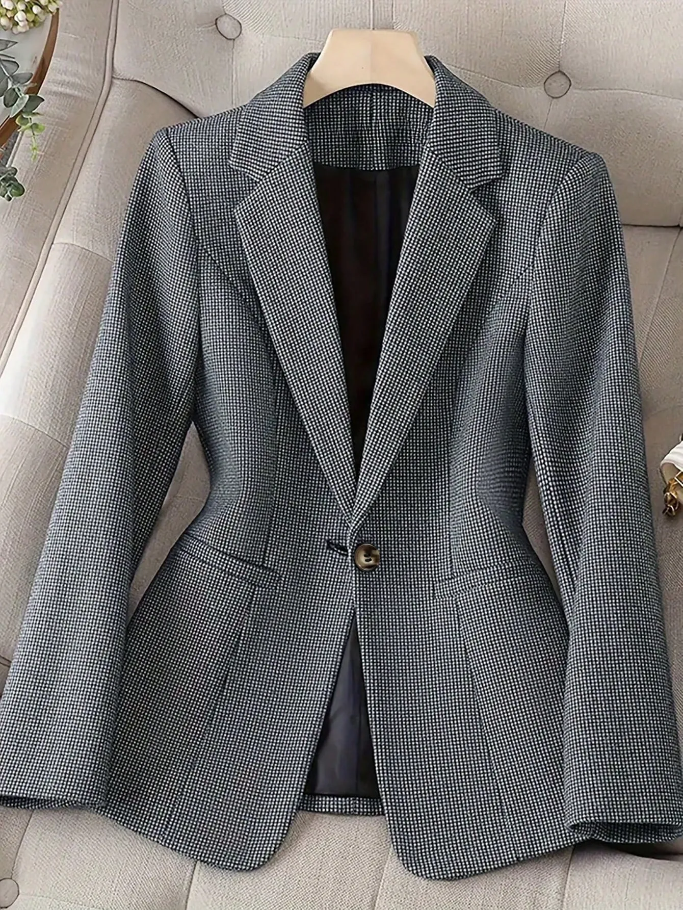 Chaqueta de Blazer Retro para Mujer en Cherry Vibes