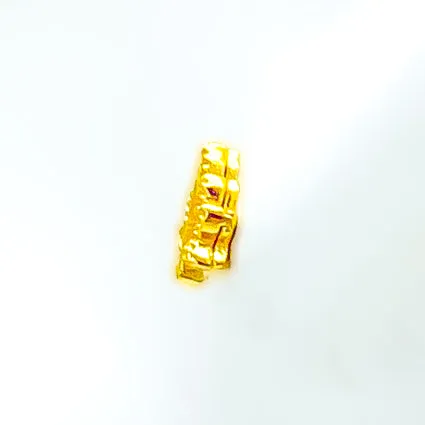 Chic Bold 21k Gold Leaf Earrings
