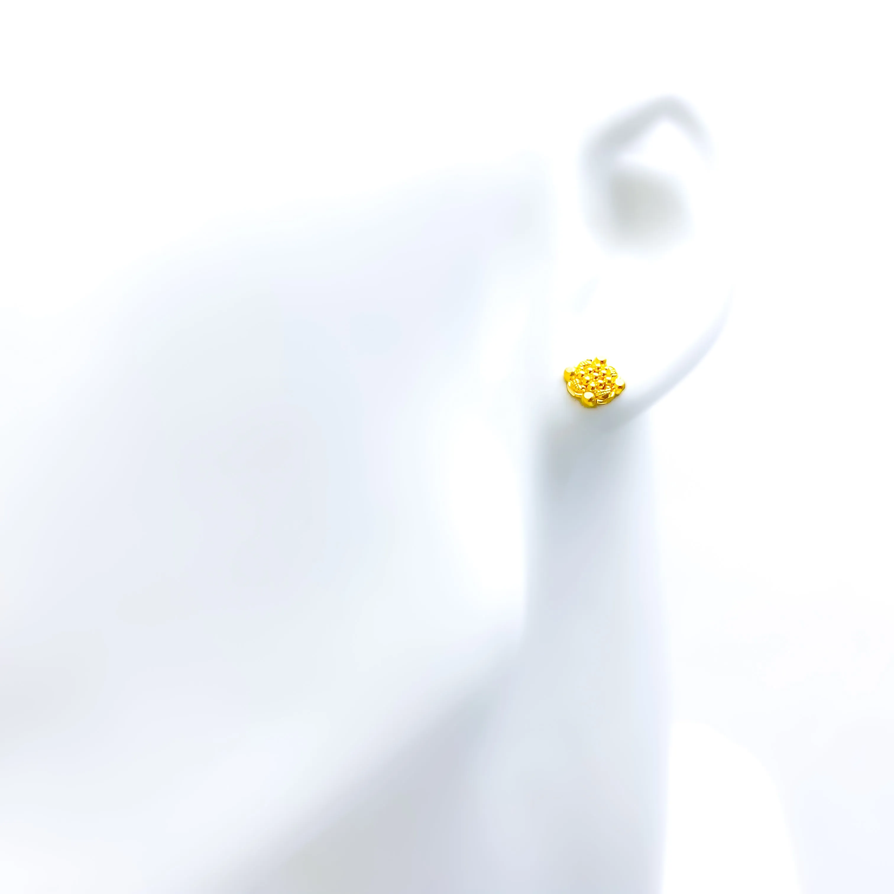 Chic Radiant 22k Gold Baby Earrings