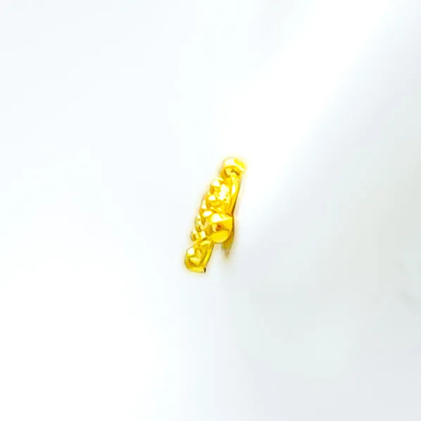 Chic Radiant 22k Gold Baby Earrings