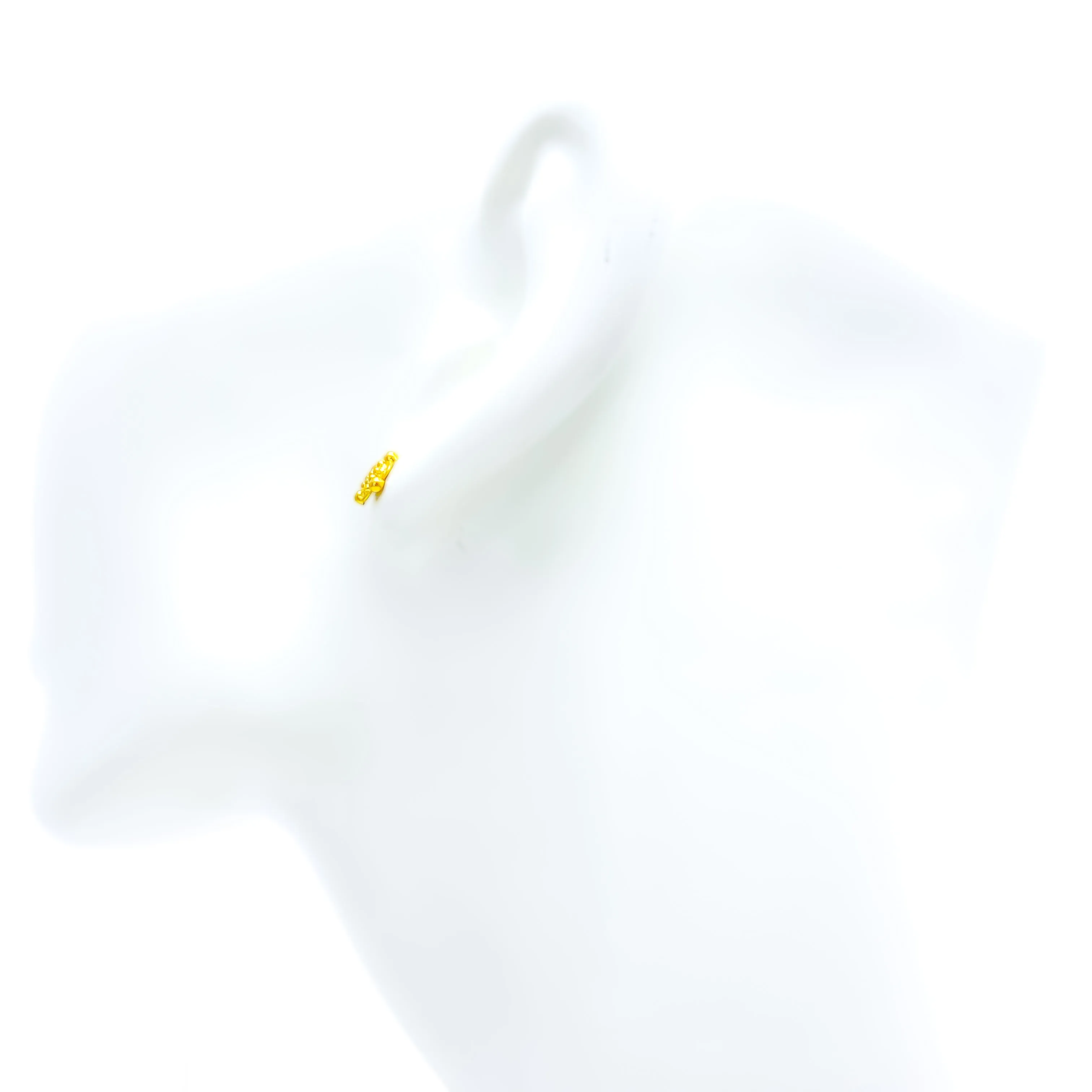 Chic Radiant 22k Gold Baby Earrings