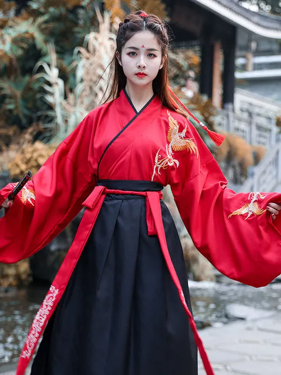 Chinese Style Lolita Dress 3-Piece Set White Long Sleeve Polyester Lolita Dress Outfit