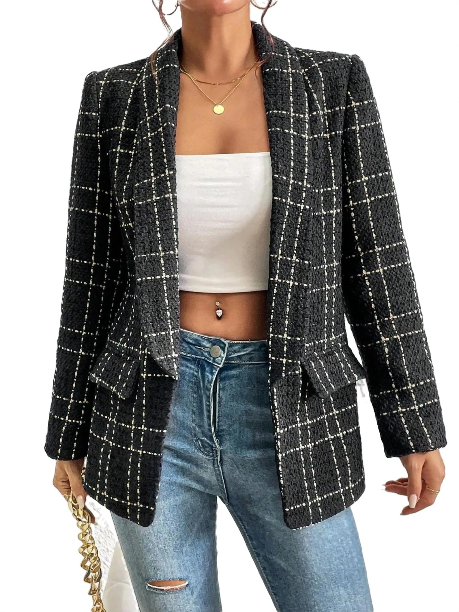 Clara | Checkered Blazer