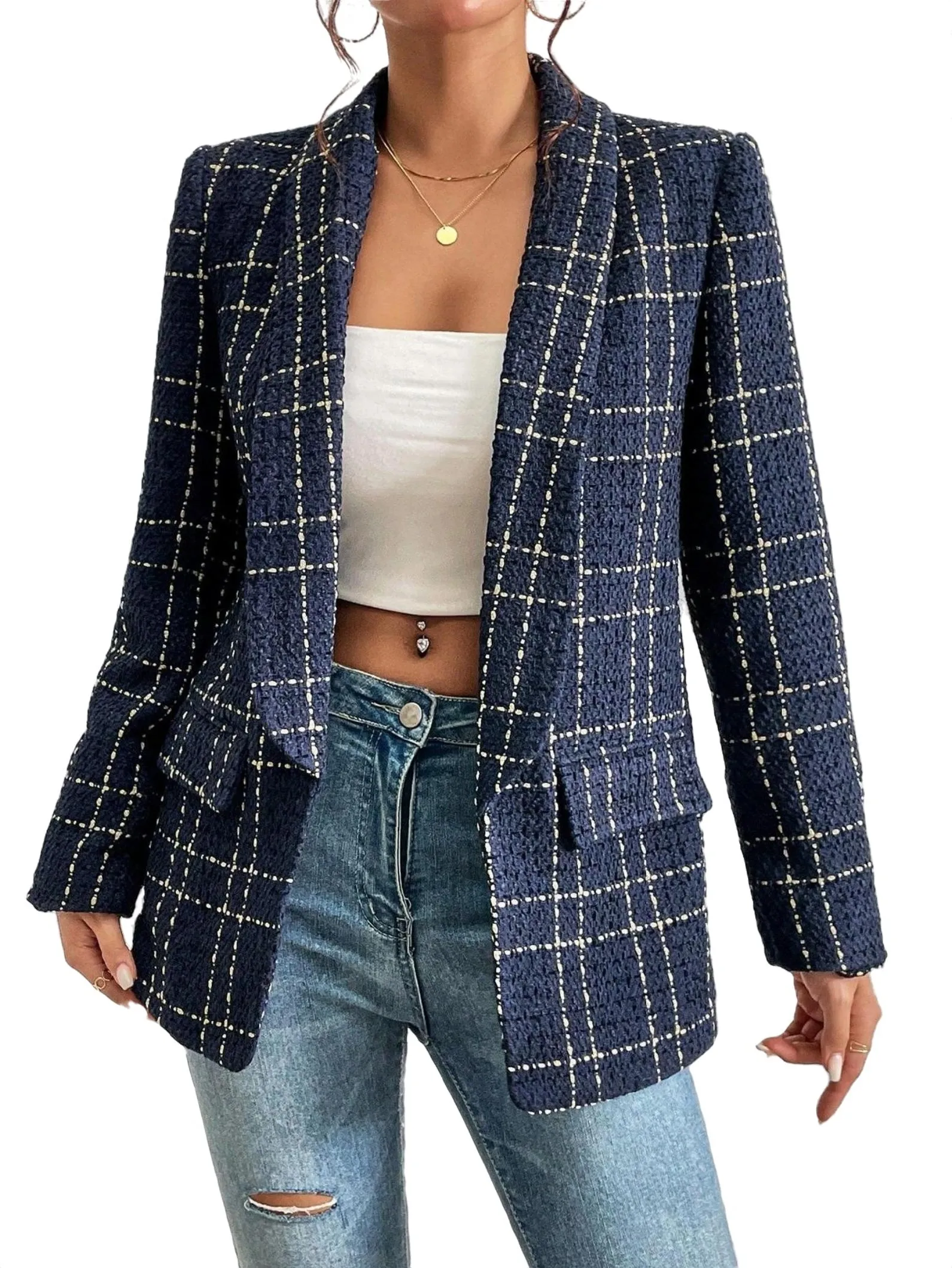 Clara | Checkered Blazer