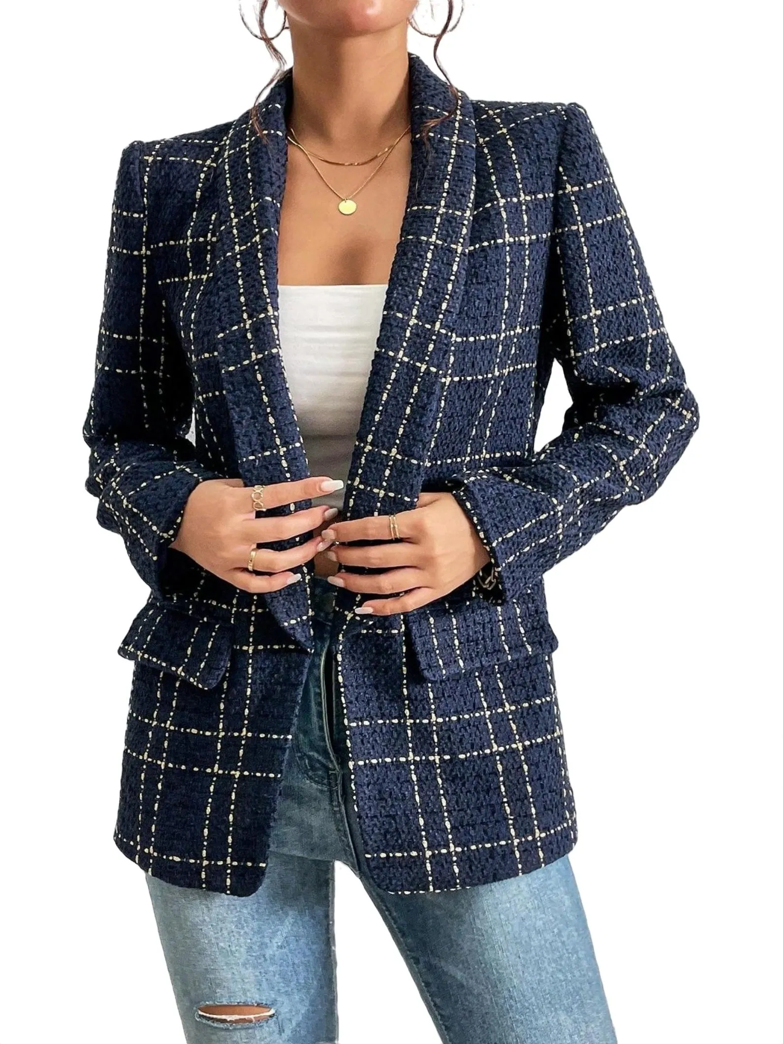 Clara | Checkered Blazer