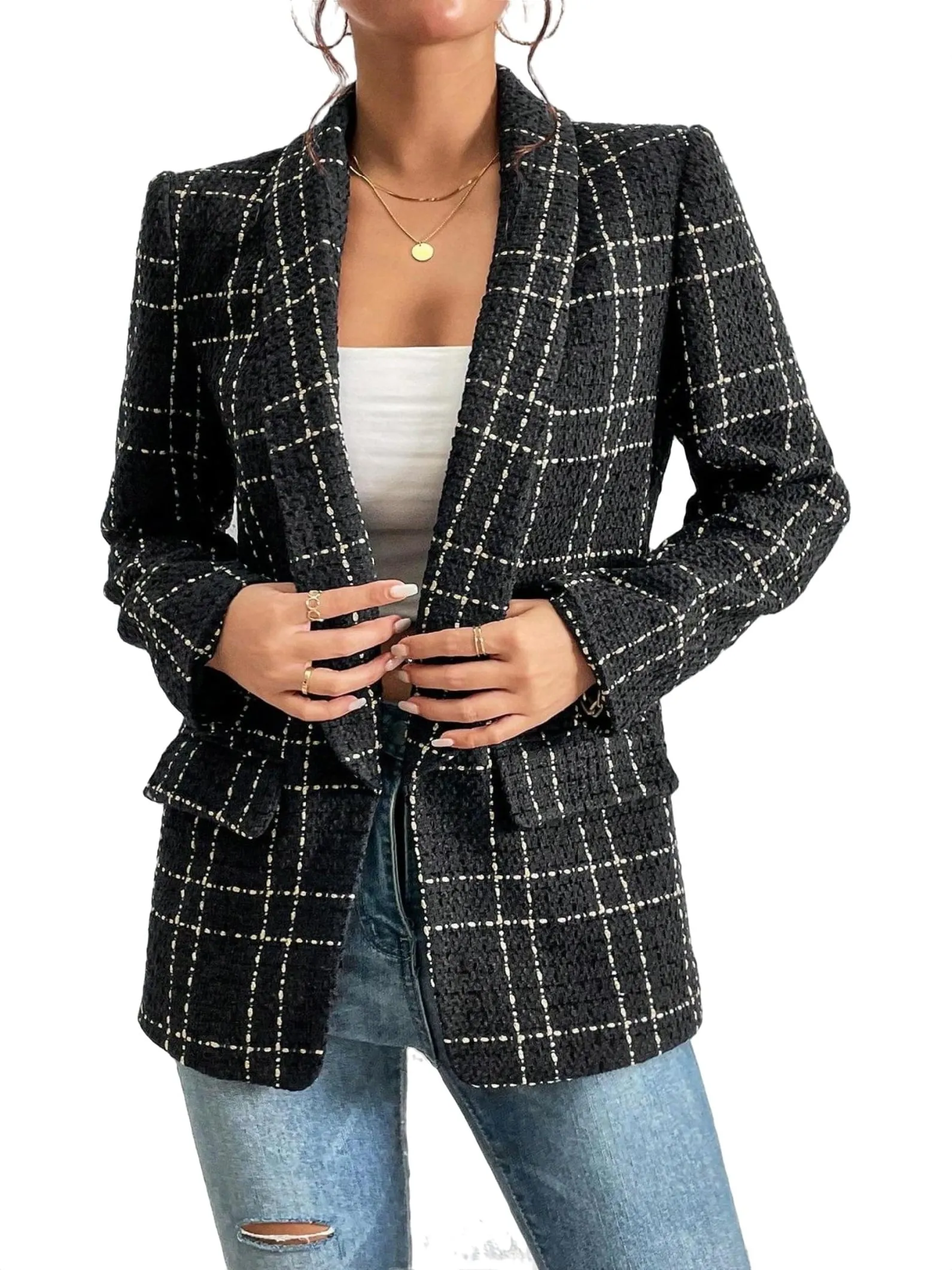Clara | Checkered Blazer