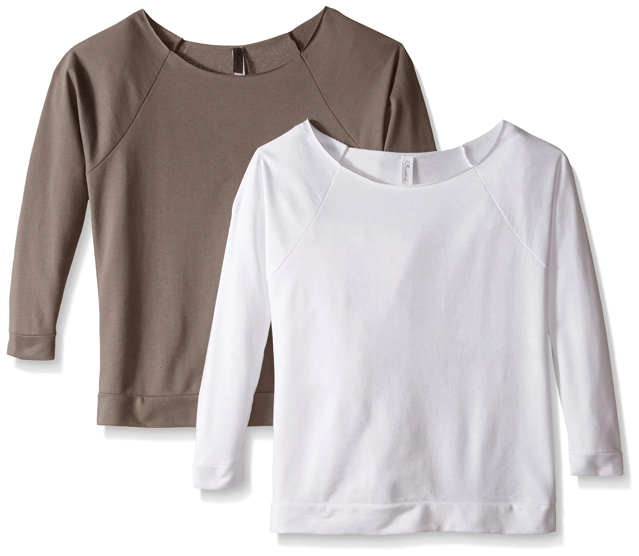 Clementine Women's Light Weight French 3/4 Sleeve Raglan Top