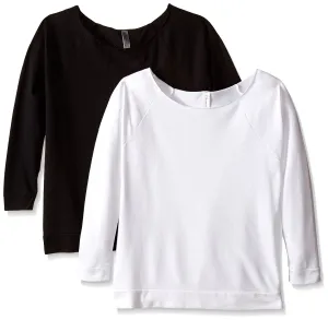Clementine Women's Light Weight French 3/4 Sleeve Raglan Top