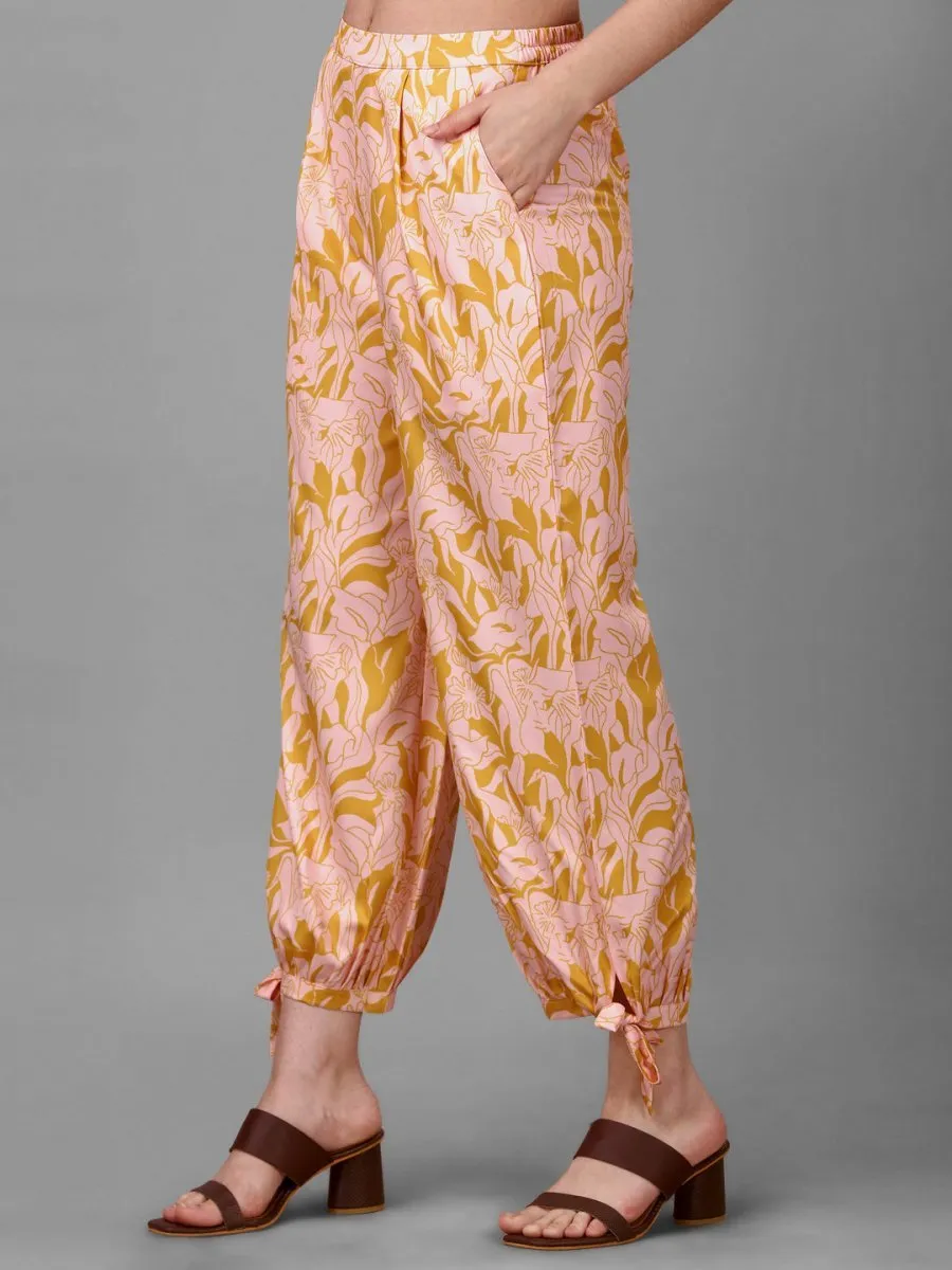 Co-Ords for Women Light Orange Colour.
