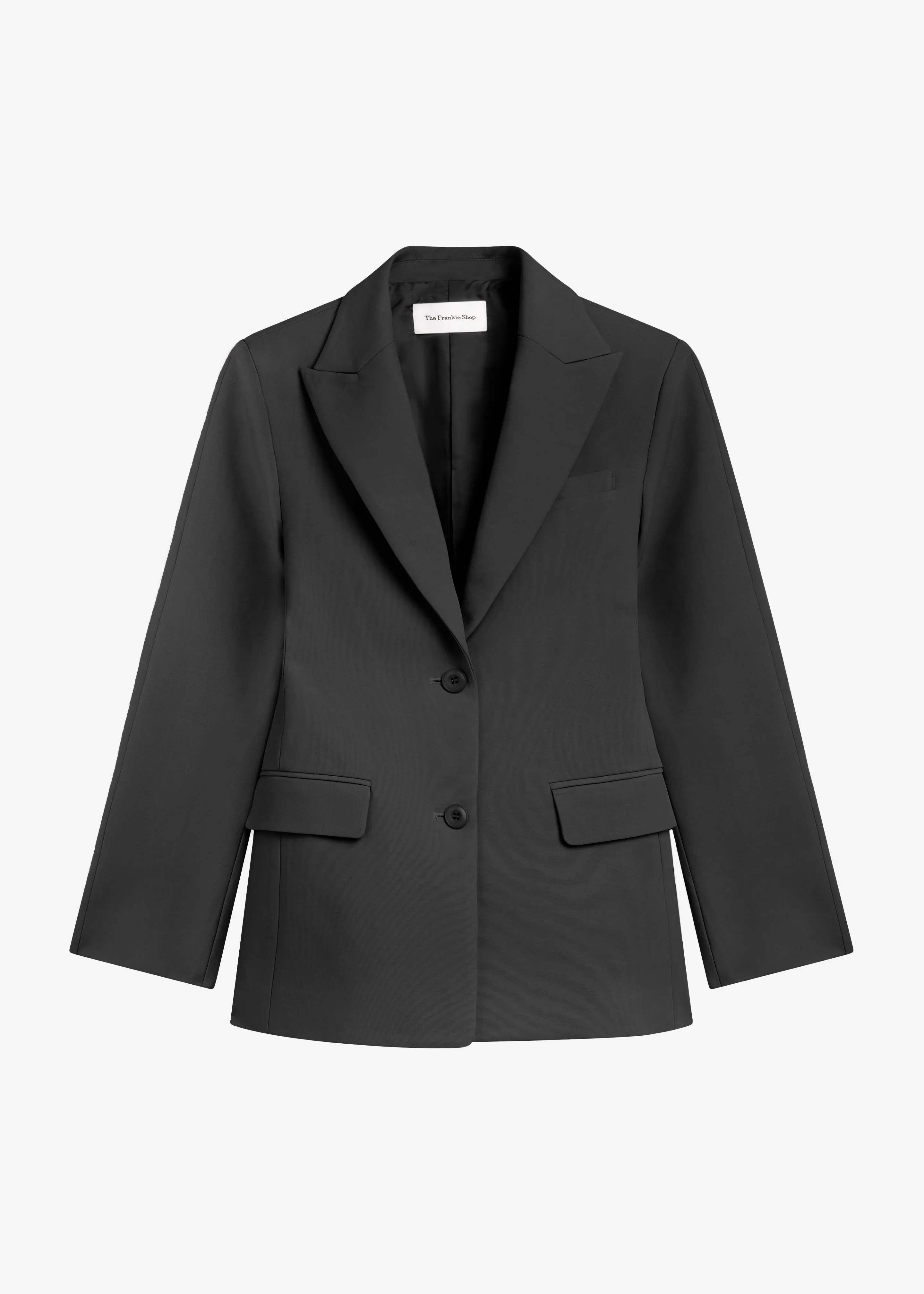 Colette Hourglass Satin Blazer - Black