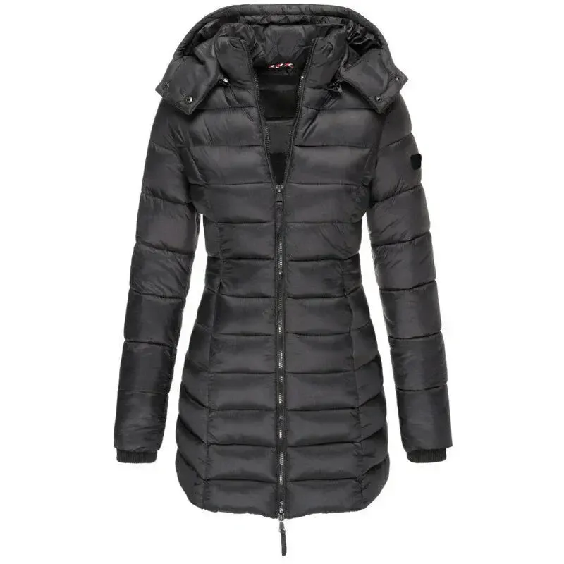 Colleen - Elegant Warmth Hooded Woman's Down Jacket