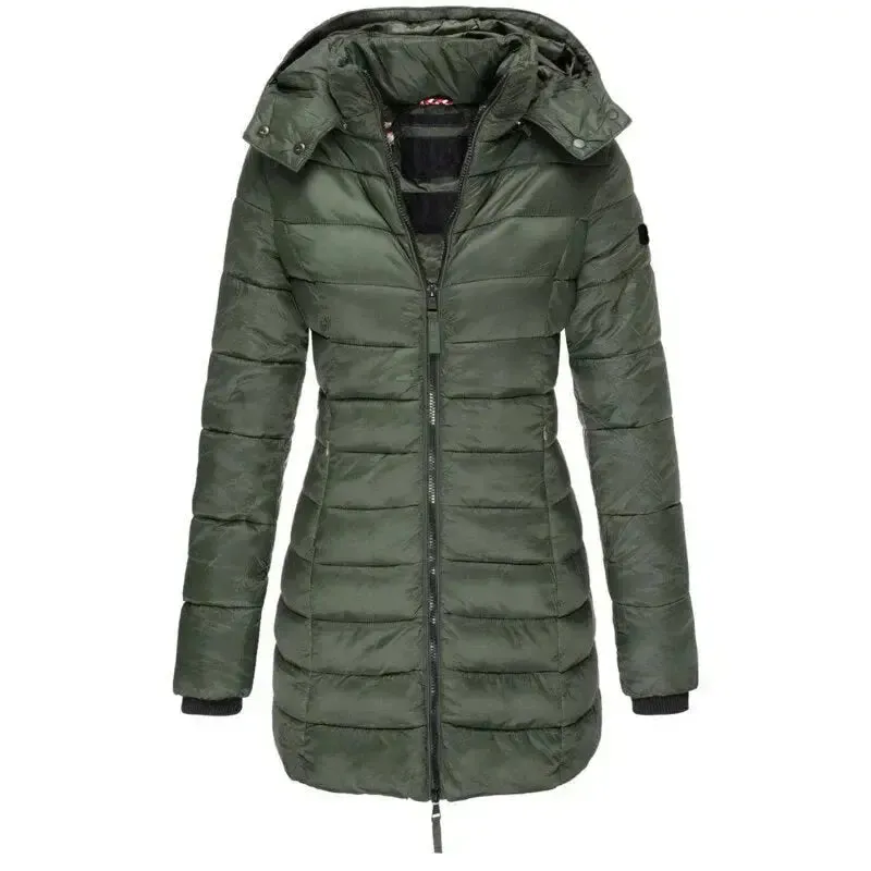 Colleen - Elegant Warmth Hooded Woman's Down Jacket