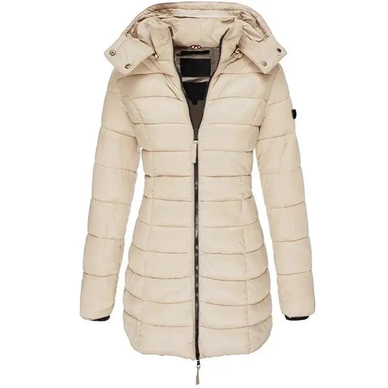 Colleen - Elegant Warmth Hooded Woman's Down Jacket