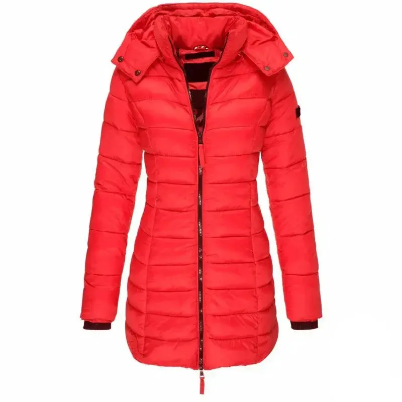 Colleen - Elegant Warmth Hooded Woman's Down Jacket