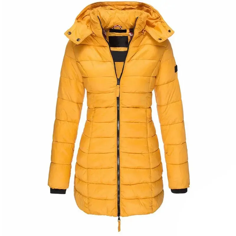 Colleen - Elegant Warmth Hooded Woman's Down Jacket