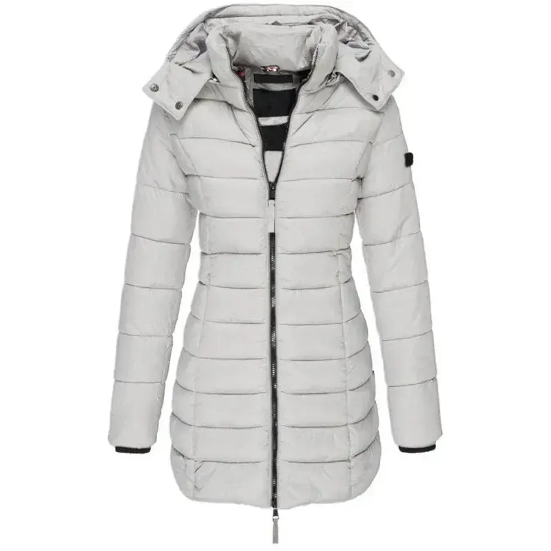 Colleen - Elegant Warmth Hooded Woman's Down Jacket