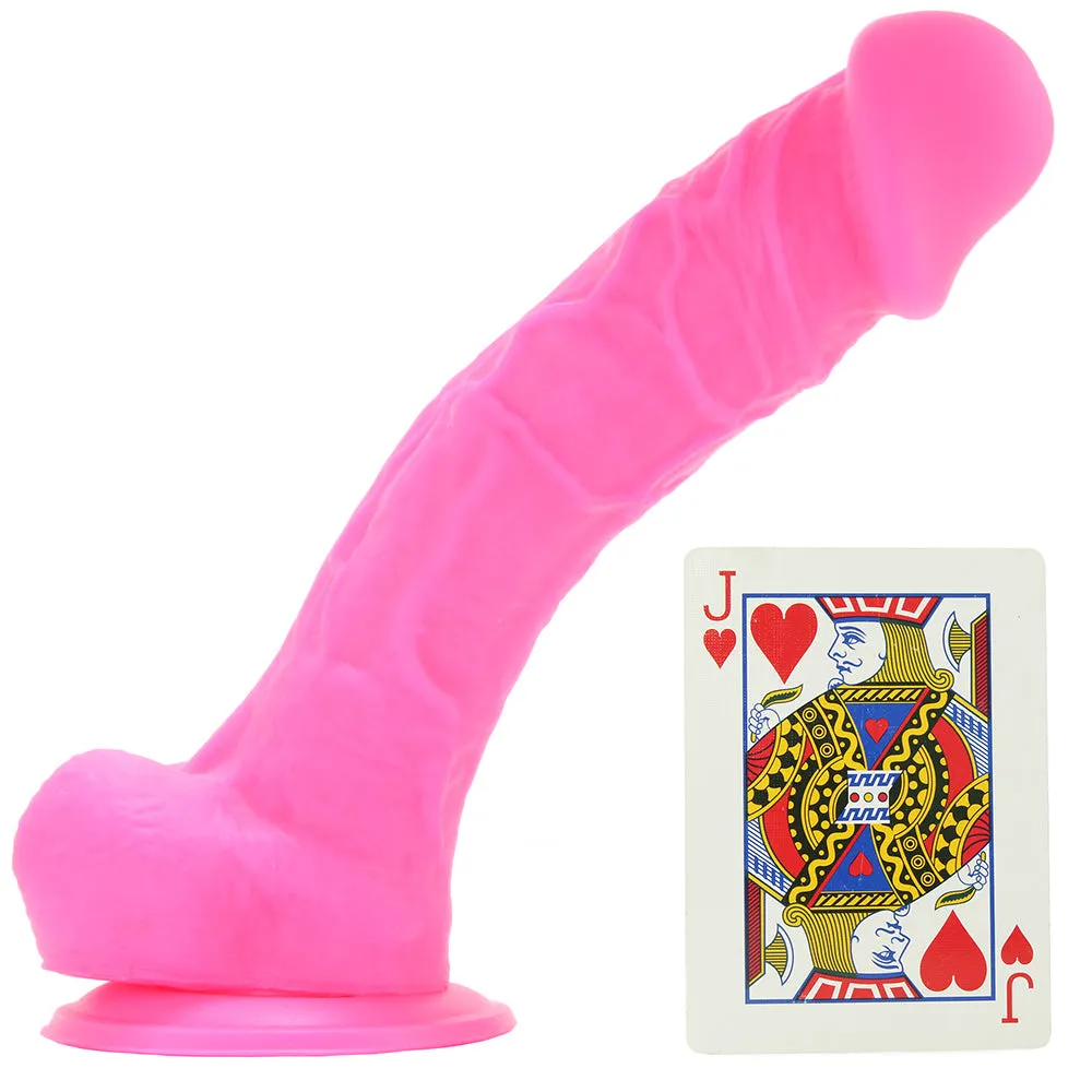 Colours 8 Inch Dual Density Silicone Dildo in Pink