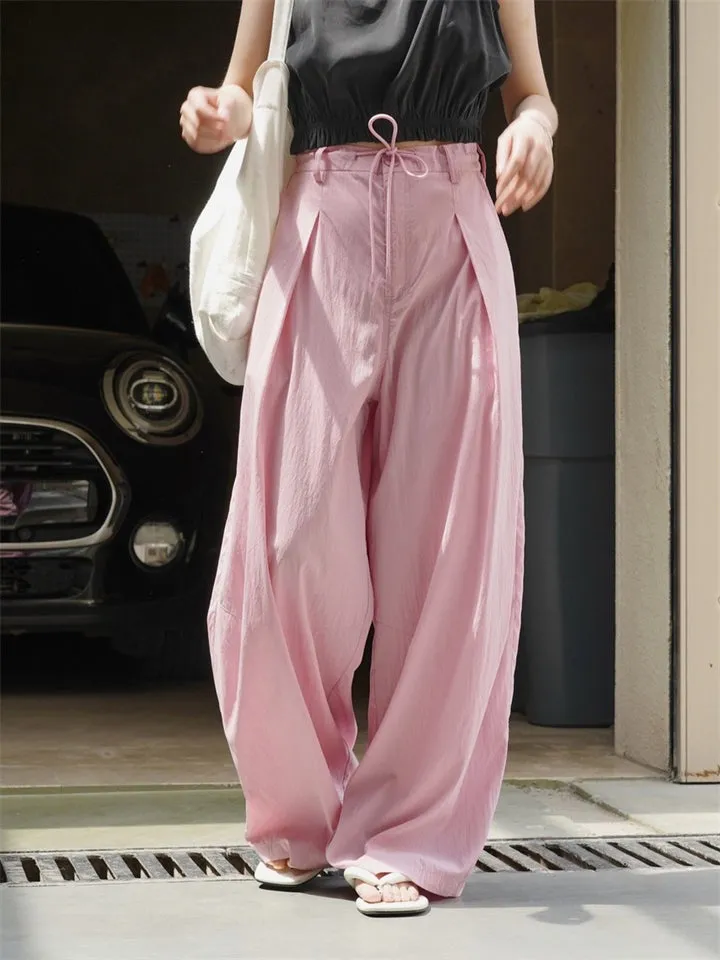 Comfy Soft Floor-Length Slouchy Pants for Ladies