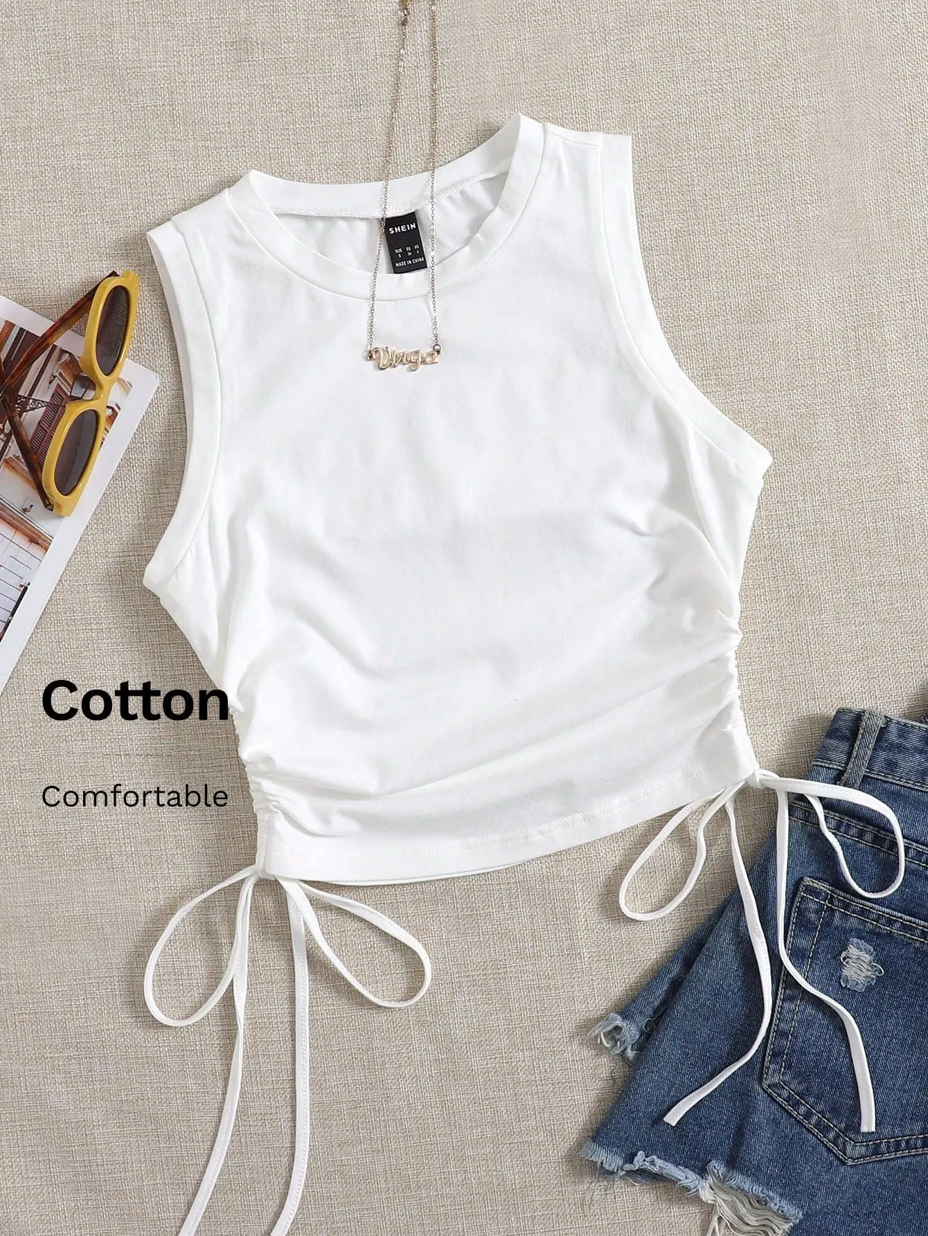 Conjunto de verano con top de tirantes - Cherry Vibes CR