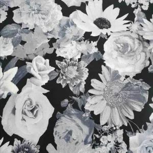 Cotton, Garden Abundance in Monochrome