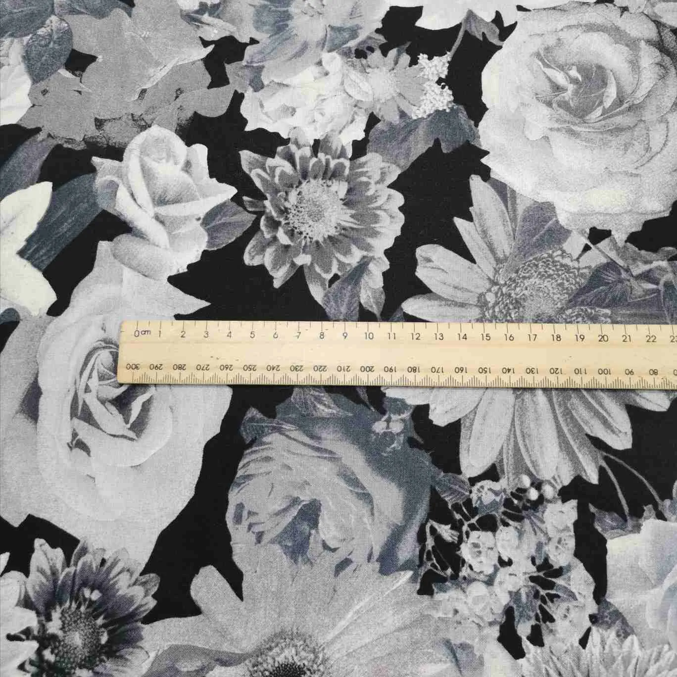 Cotton, Garden Abundance in Monochrome