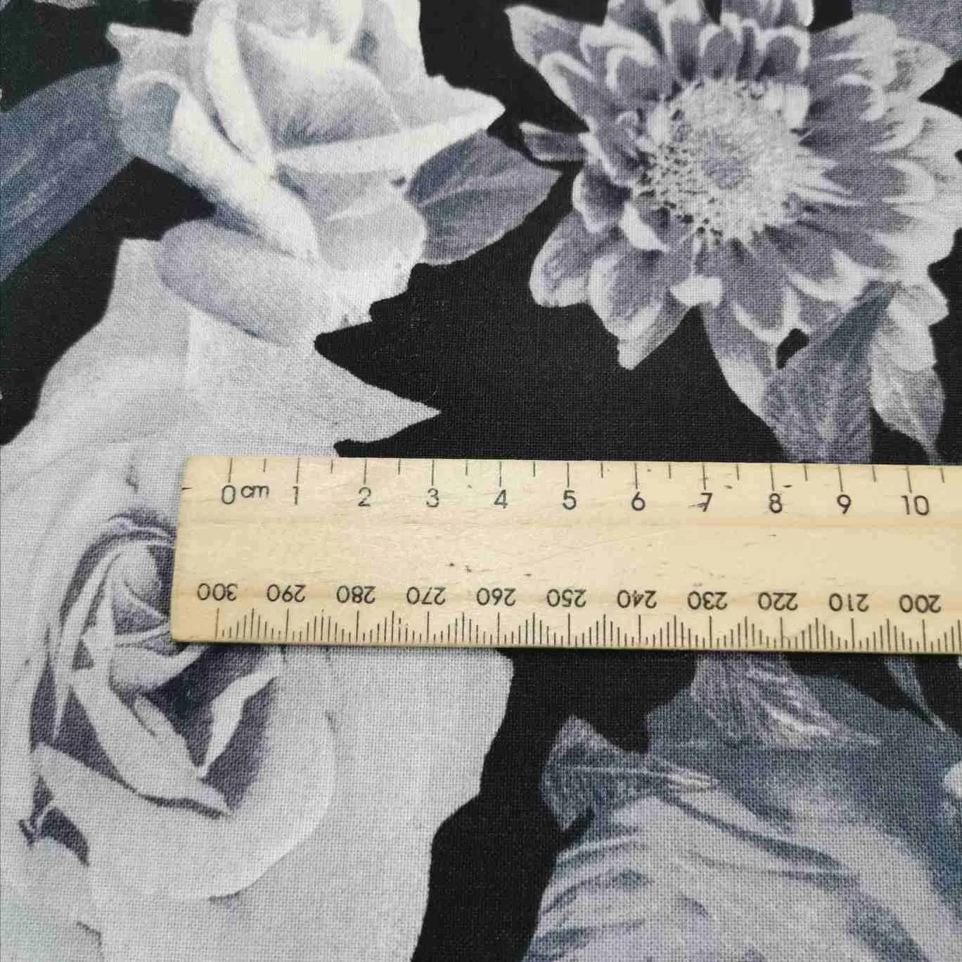 Cotton, Garden Abundance in Monochrome