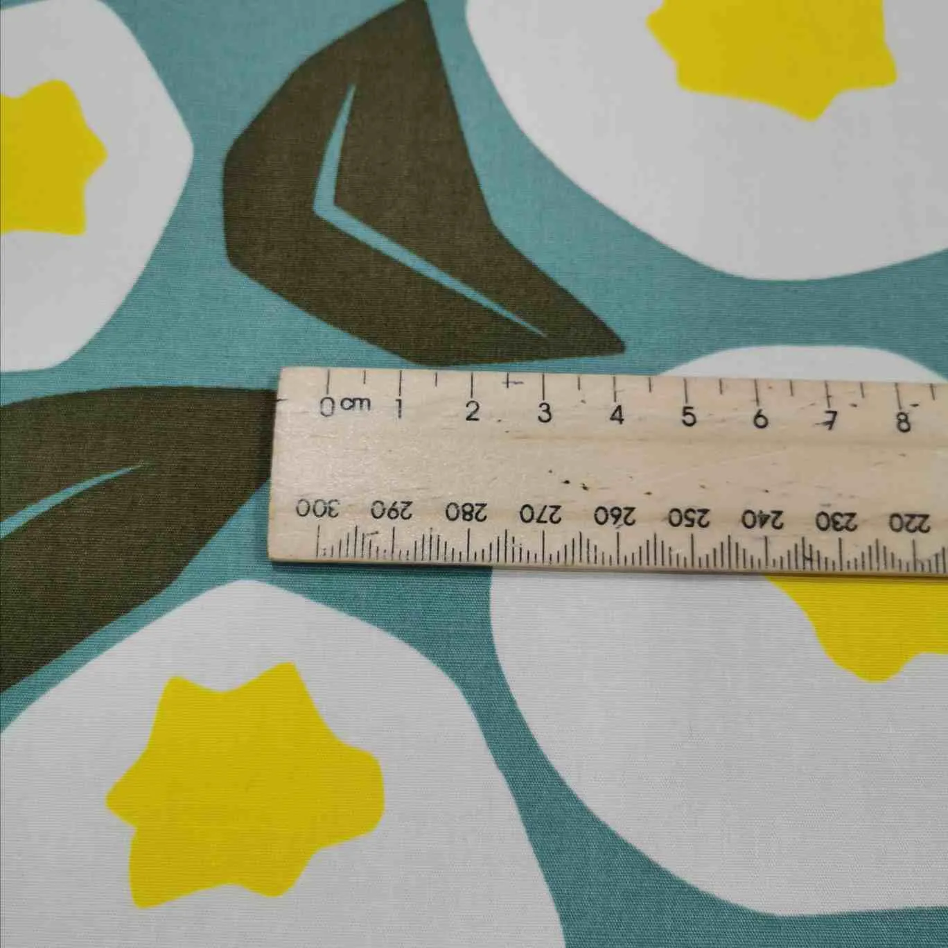 Cotton Poplin, Retro Fruit, Green