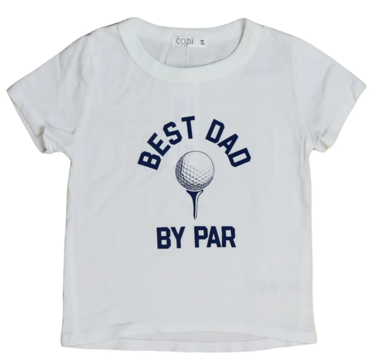 Cozii- BEST DAD BY PAR TEE (white)