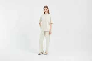 Cream Bamboo Lyocell Short Set
