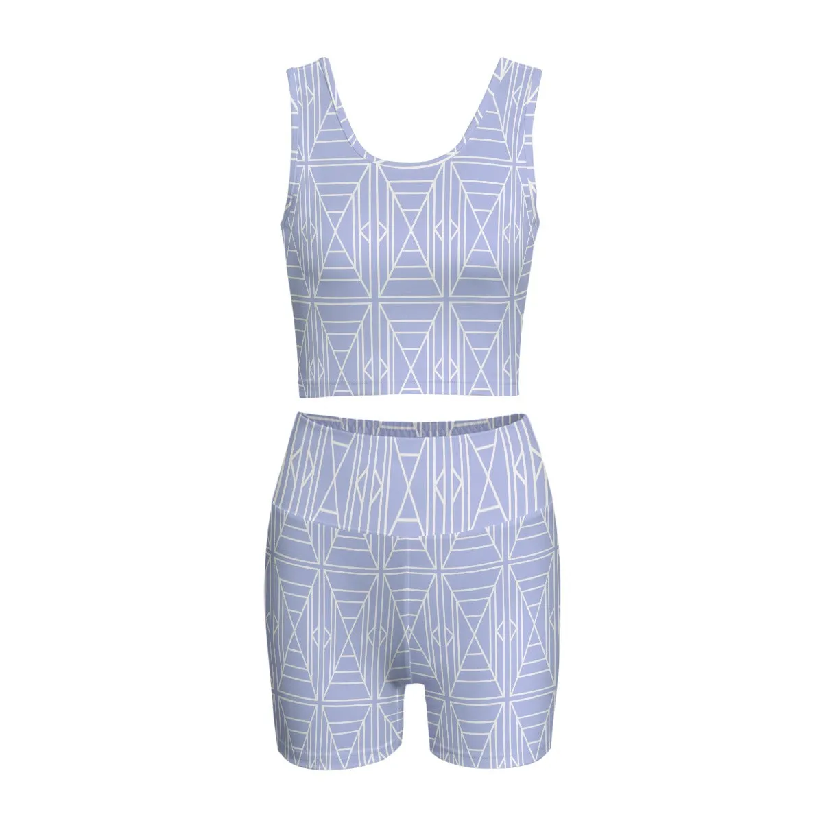 Crop and Biker Shorts Set