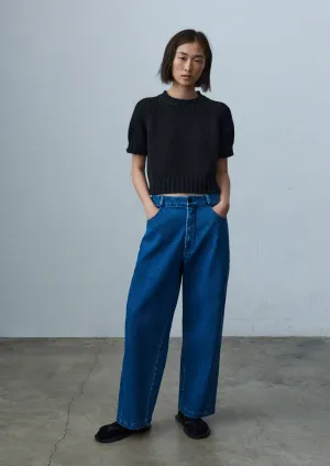 Cropped Sweater, Black