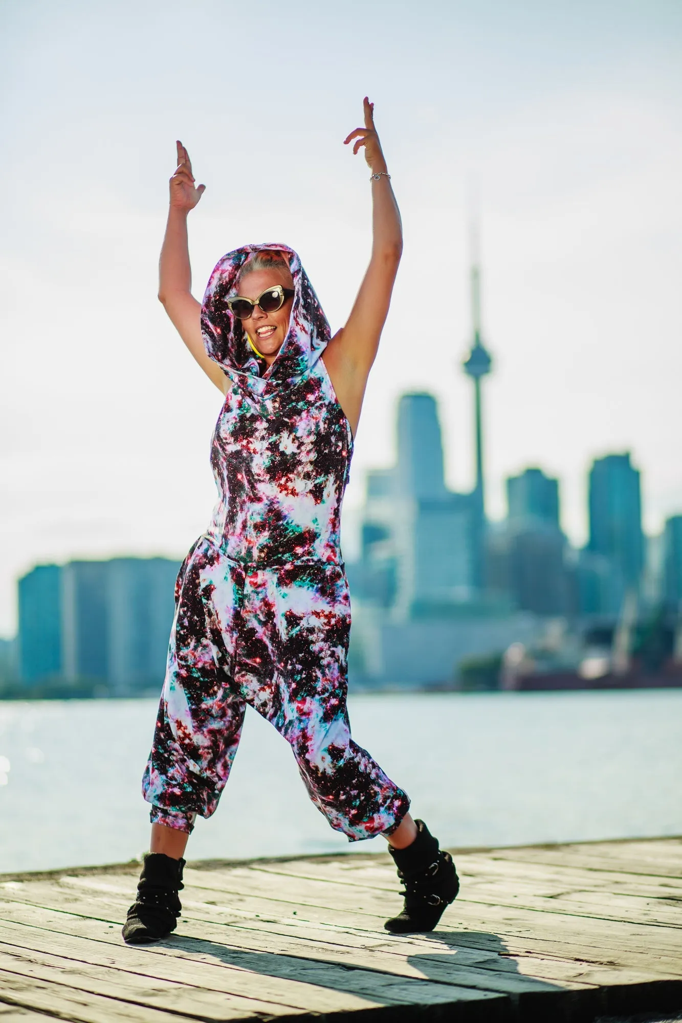 Cuddle Puddle Galaxy Romper-Pink