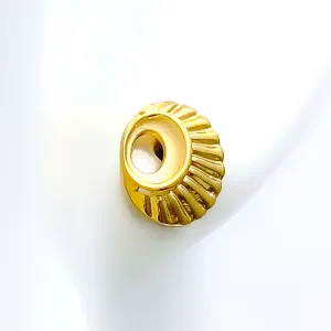 Dainty Decorative 22k Gold Top Earrings