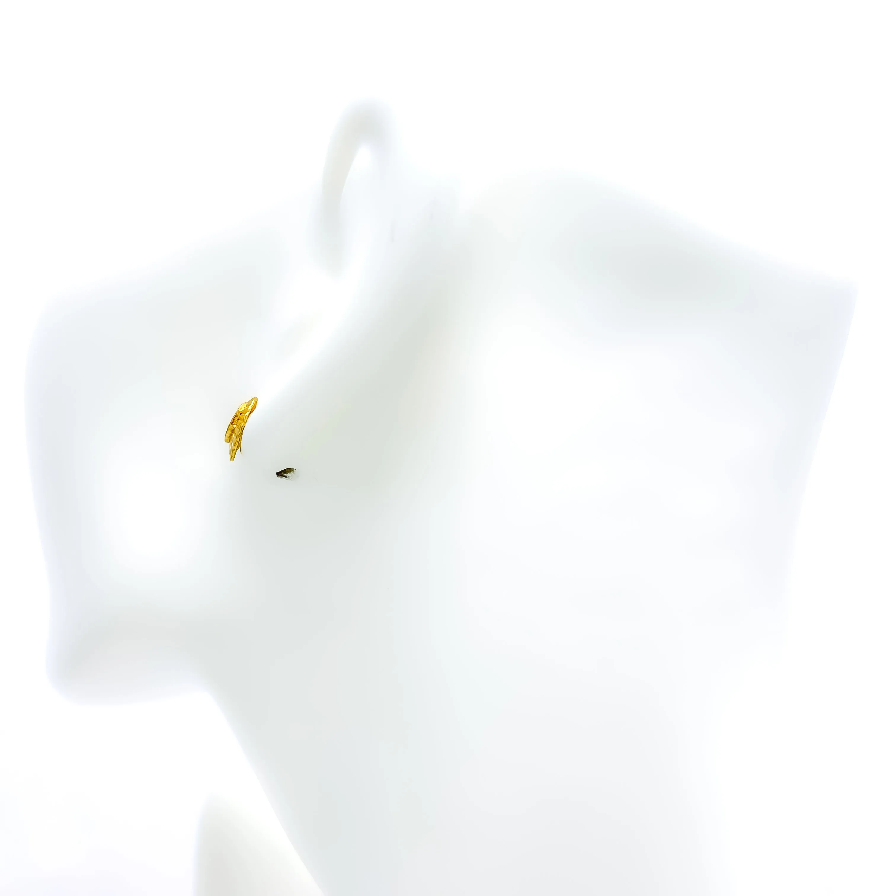Dainty Decorative 22k Gold Top Earrings